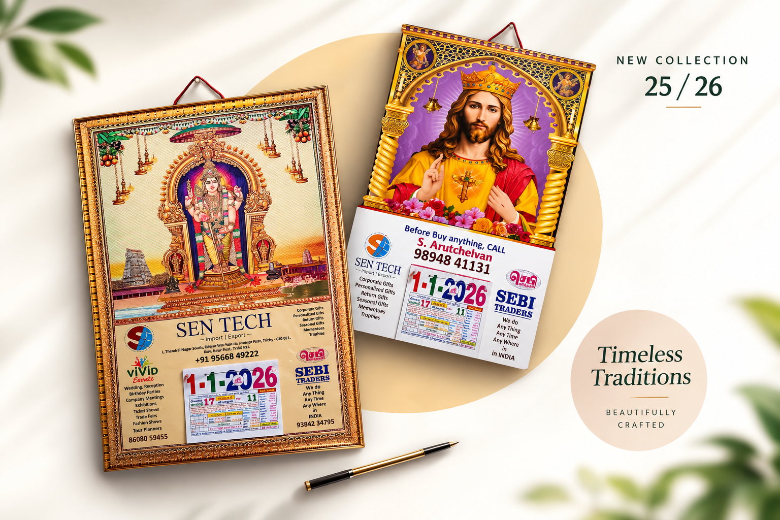 Sen Tech Artisanal 2025/2026 Calendar Collection